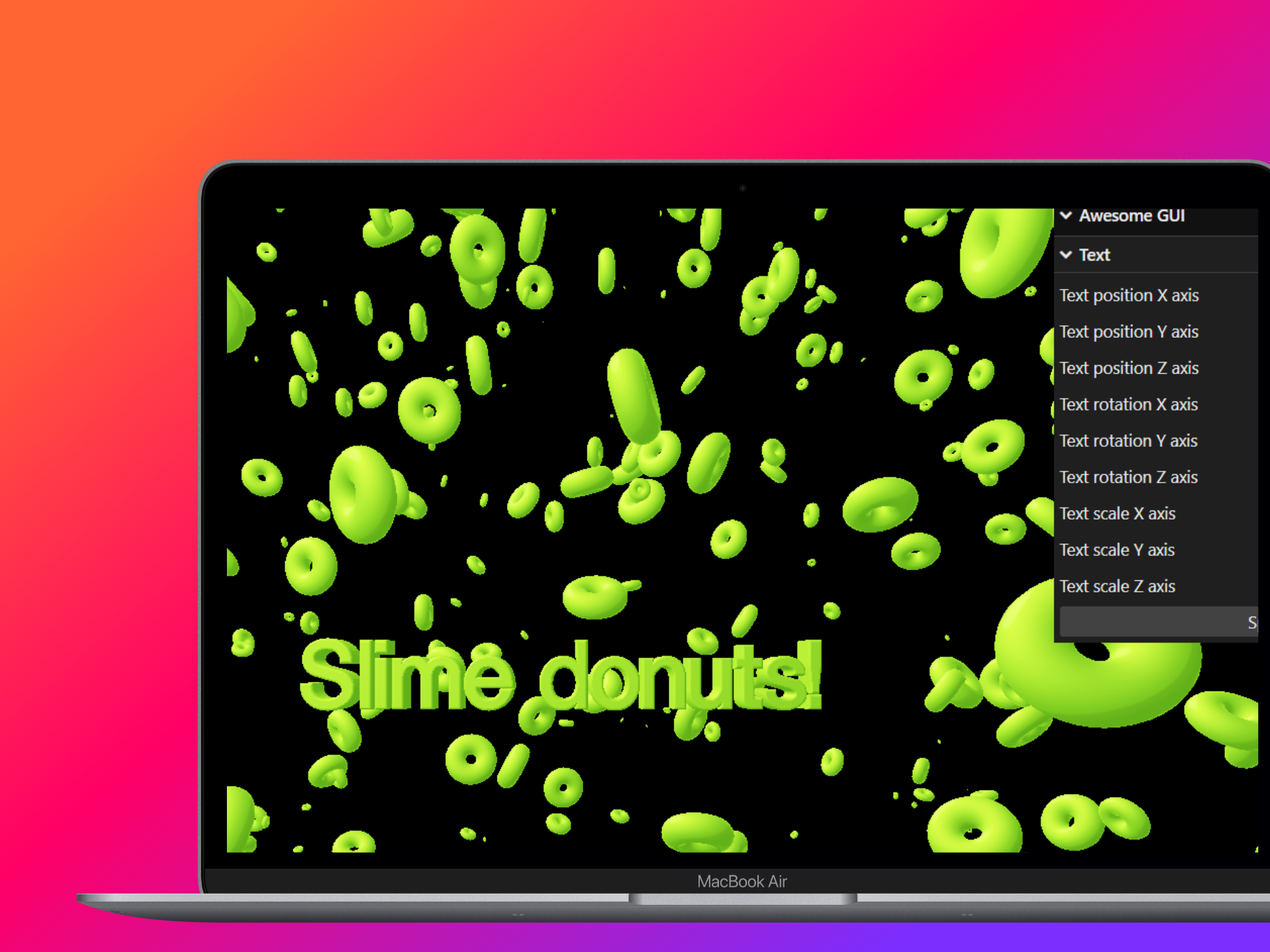 WebGL 3D Text